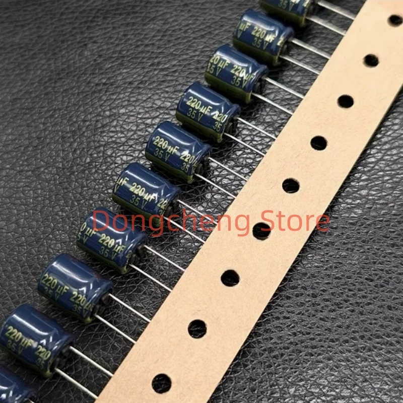 10PCS/30PCS/50PCS 100％ New Original Panasonic 35V 220UF FC series audio Electrolytic Capacitor 10*12.5mm