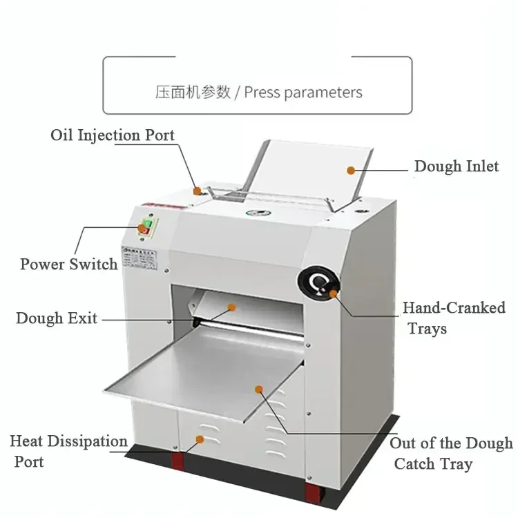 

Large Dough Sheeter Automatic Pie Crust Press Machine Dumpling Commercial Pancake Sheet Making Machine Dough Sheeter
