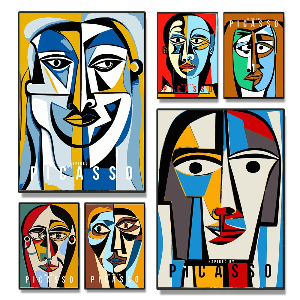 Picasso Classical Abstract Famous Canvas Art Posters and Prints Inspired By Picasso Paintings on the Wall Art Picture Room Decor