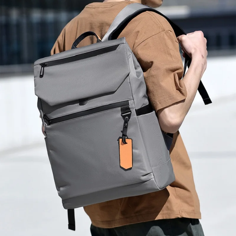 

Рюкзак в корейском стиле для мужчин, легкий, водонепроницаемый, для ноутбука, деловой, для колледжа, школы, путешествий, из ткани Оксфорд