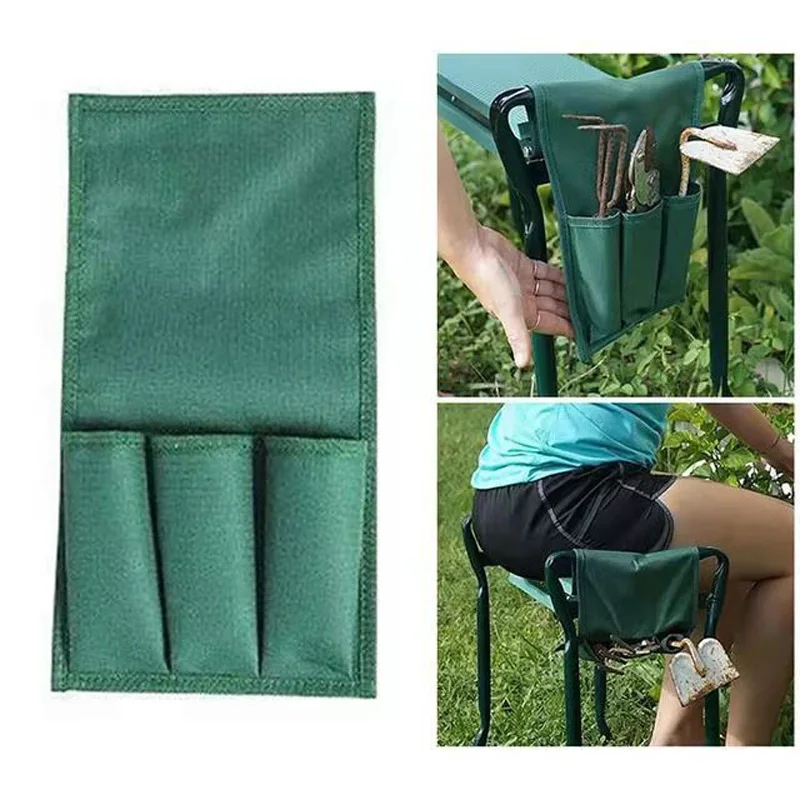 Newly 2 Pcs Tool Side Bag Pockets Pouch for Garden Bench Garden Kneeler Stools Gardening A Perfect Gift For Gardeners