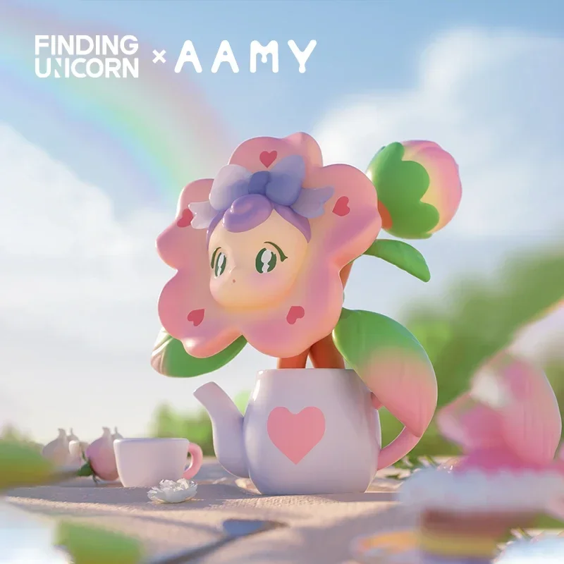 

Finding Unicorn AAMY Picnic With Butterfly Series Cute Action Anime Figures Dolls Kawaii Toys Gift figure Toy