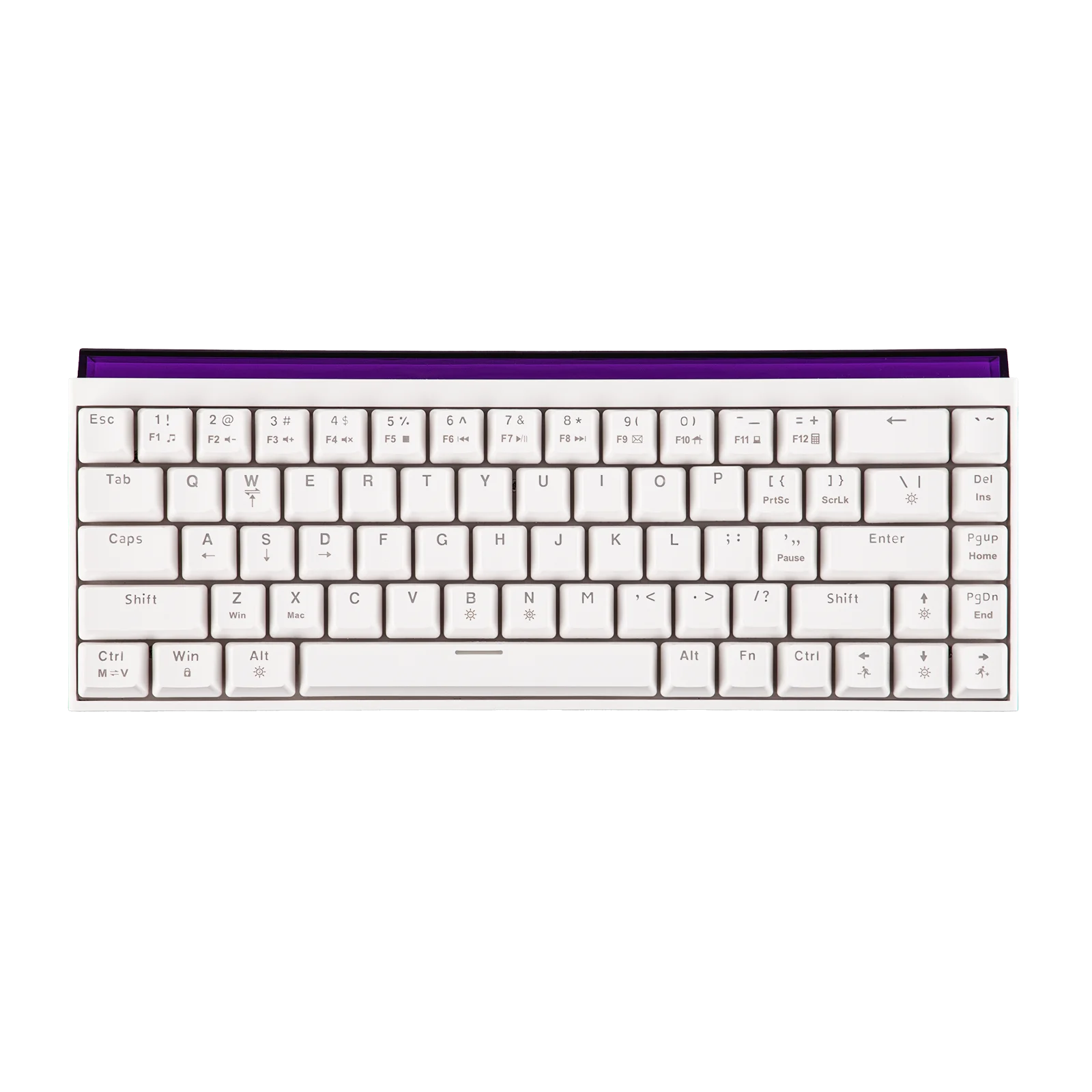 AJAZZ NK68 65% compact hot-swap bedraad mechanisch gamingtoetsenbord met Lightbox Shine Through Keycaps NKRO voor Win/Mac/Android