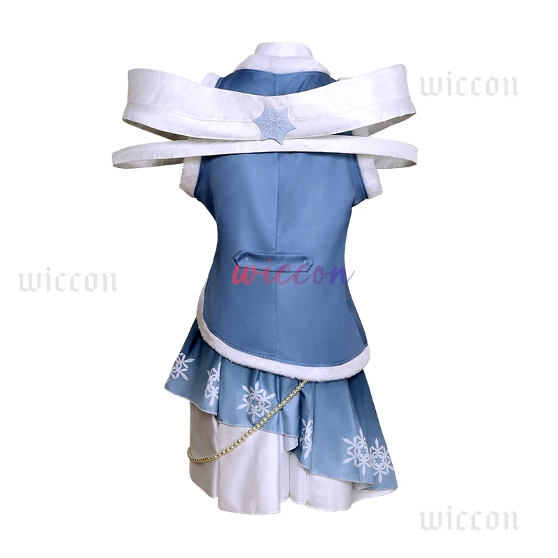 2025 New Snow M1ku Cosplay Costume Wig Anime Miikuu Winter  Lolita Dress Hat Hairwear Halloween Party Outfits for Women Girls