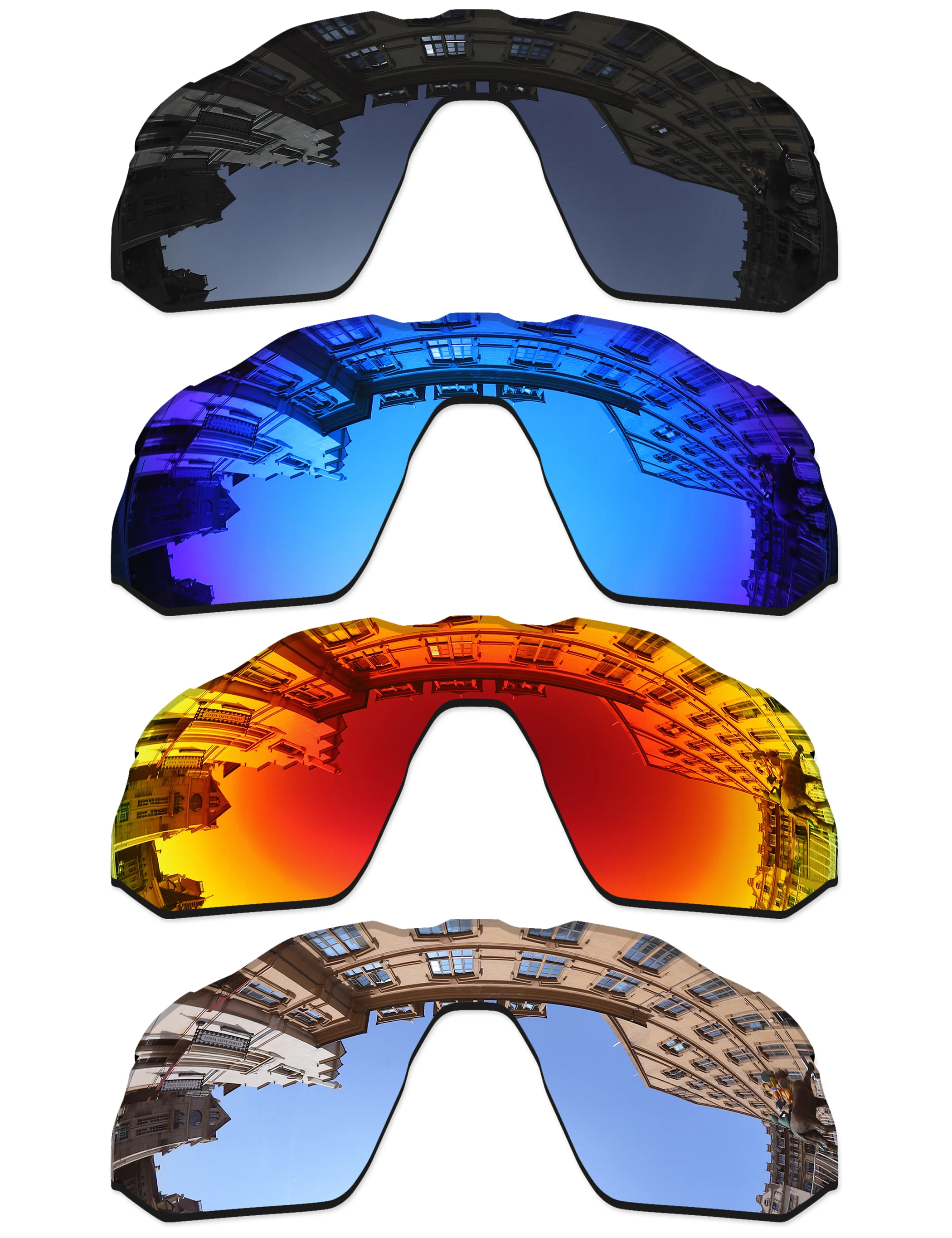 Aaaxopticflow 20+ Color Choices Polarized Replacement Lenses for Oakley Radar EV Advancer OO9442 Frame view 2