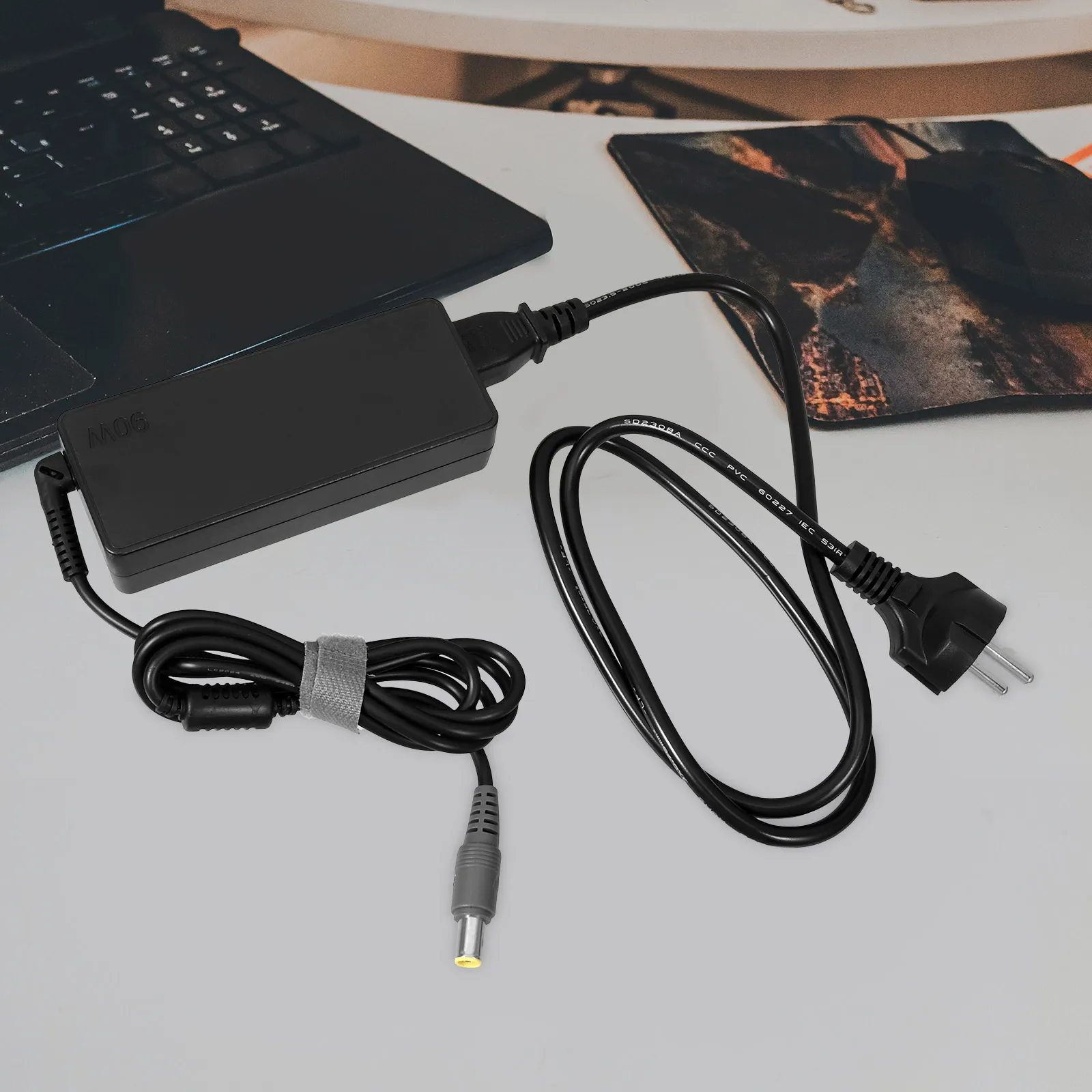

20V 4 5A Laptop Sturdy Power Adapter Oxidation Resistant Copper Connector Magnetic Ring Zinc Plating Compatible