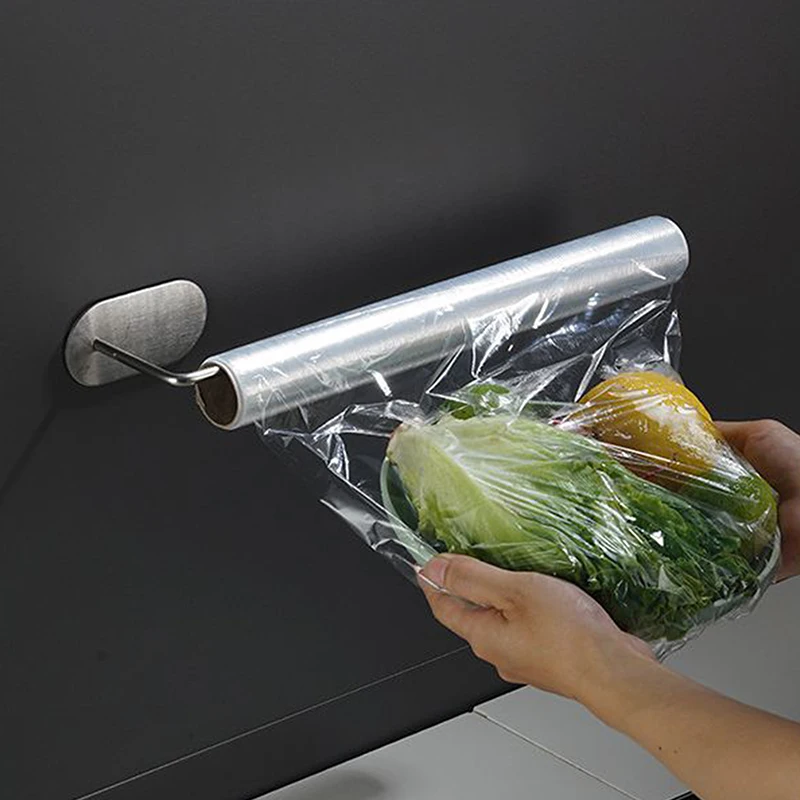 Adhesive Toilet Paper Holder Kitchen Roll Towel Rack Napkin Dispenser Hat Stand Tissue Hanger Bathroom Accessories