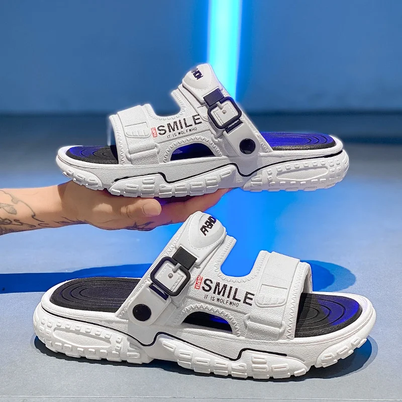 

Men's Summer Outdoor Wear Thick Bottom Comfortable Sports Anti-Slip Large Size Beach Slippers Sandals