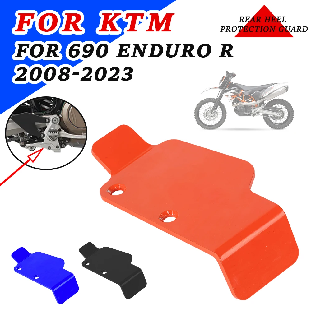 Untuk KTM 690 ENDURO R belakang tumit perlindungan penjaga rem Master silinder penutup untuk KTM 690 ENDURO R ENDURO 690R KTM690 aksesoris