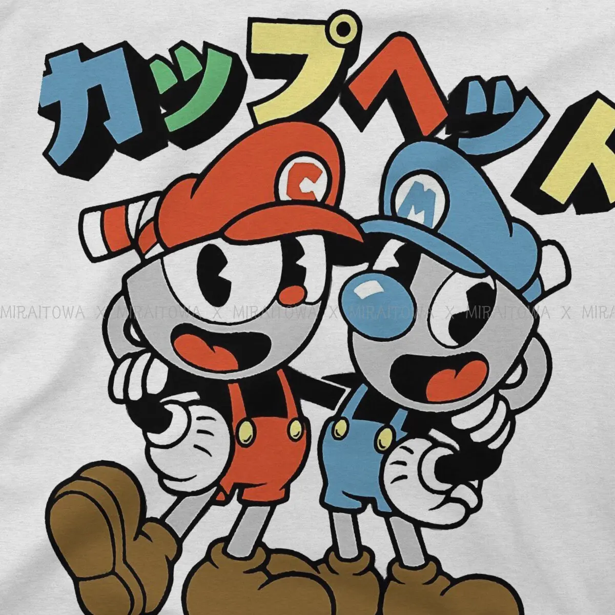 Mugman  Graphic TShirt Cuphead Battle Adventure Game Printing Tops Comfortable T Shirt Men Short Sleeve Special Gift Clothes