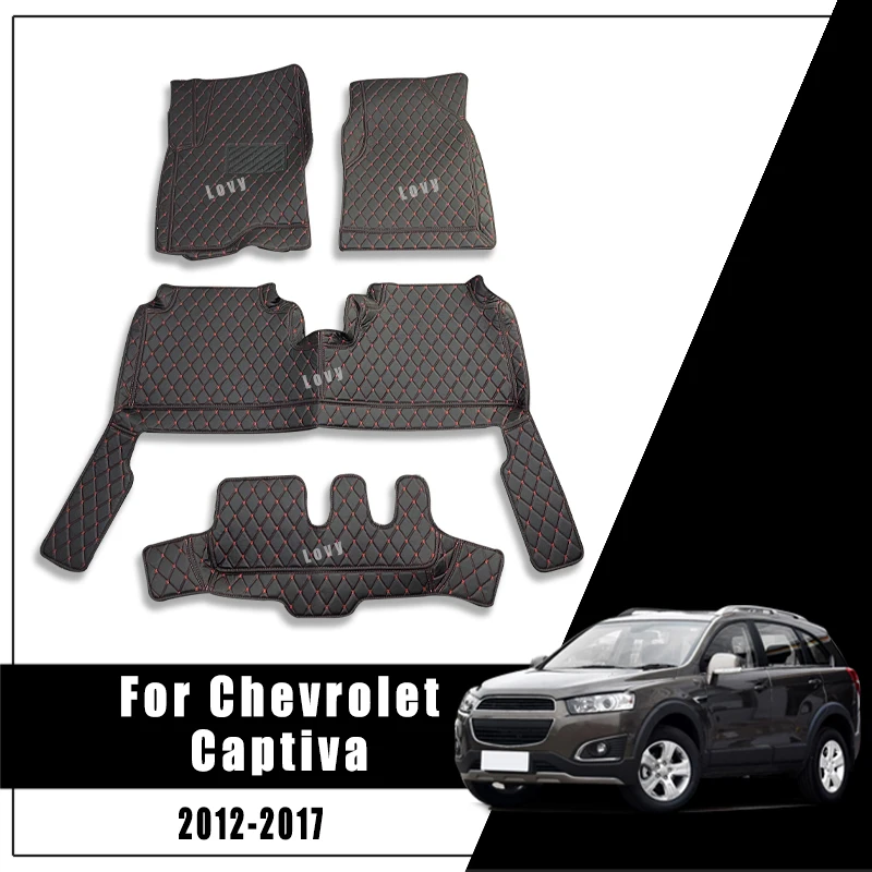 

For Chevrolet Captiva 2017 2016 2015 2014 2013 2012 (7 seats) Car Floor Mats Auto Carpets Interior Accessories Waterproof Custom