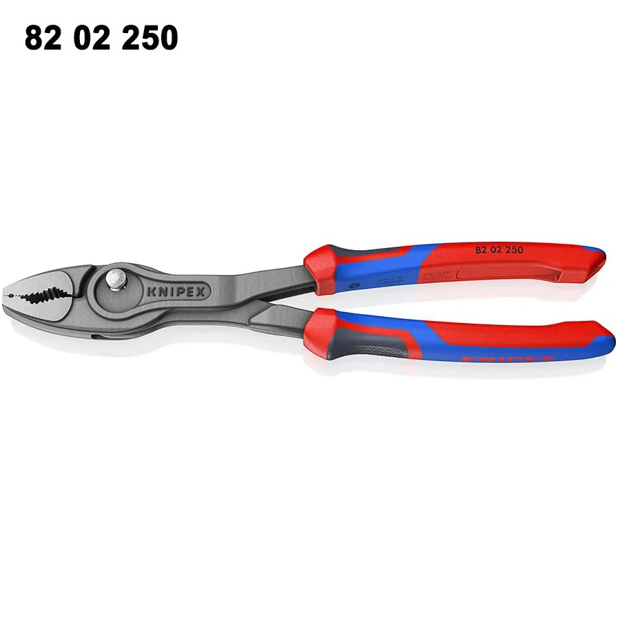 KNIPEX 8202200 8202250 TwinGrip® Slip Joint Pliers 200/250 mm Water Pump Pliers Adjustable Gripping Pliers Hand Tools