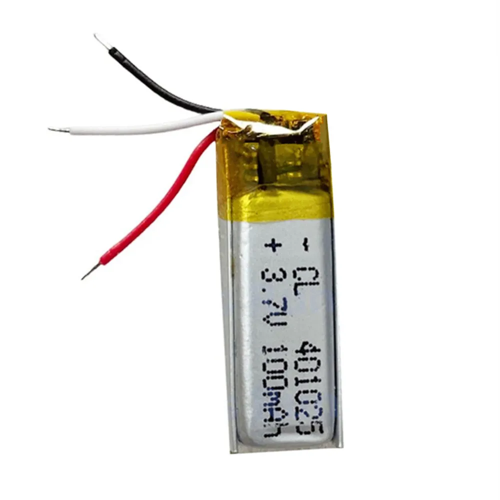1-4PCS New 3.7V 100mAh 401025 400824 3 Wires Headset Battery For