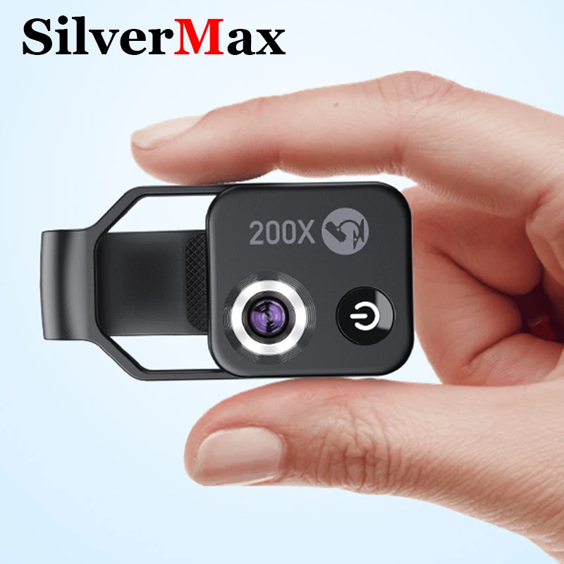 APEXEL 200X Pocket Microscope Lens With CPL Filter LED Light Mini Micro Macro Lenses For Check View GIA IGI GRA Waist Code