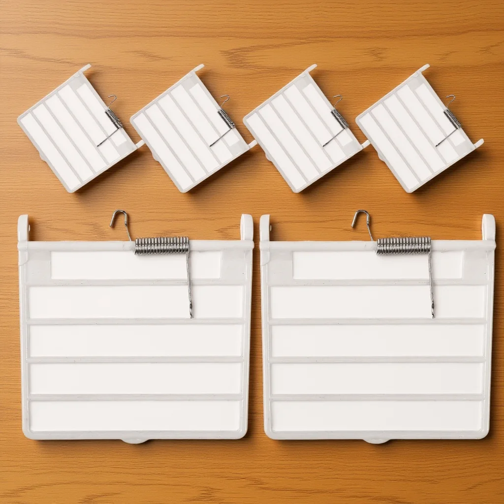 

6Pcs Pet Birdcage Door Spring Mechanism Strong Security Fit Various Cages Quick Install Cage Door Replacements