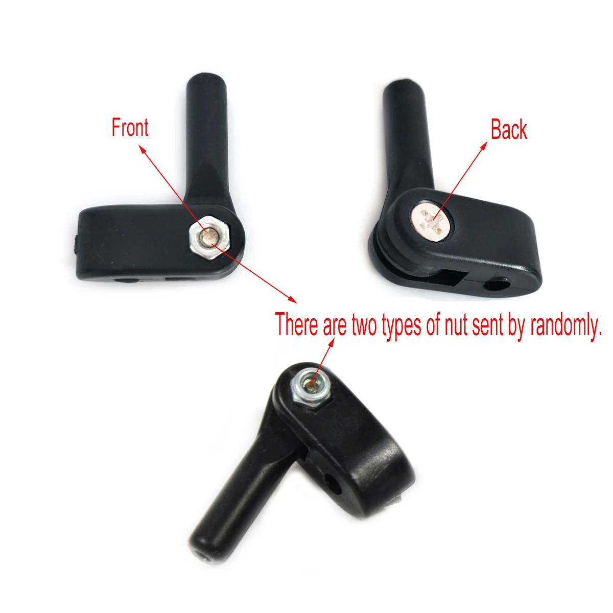 QT017 RC Small Rocker Arm M4*47mm Control Horn Assembly For RC Aircraft Push‑Pull Linkage Control Parts