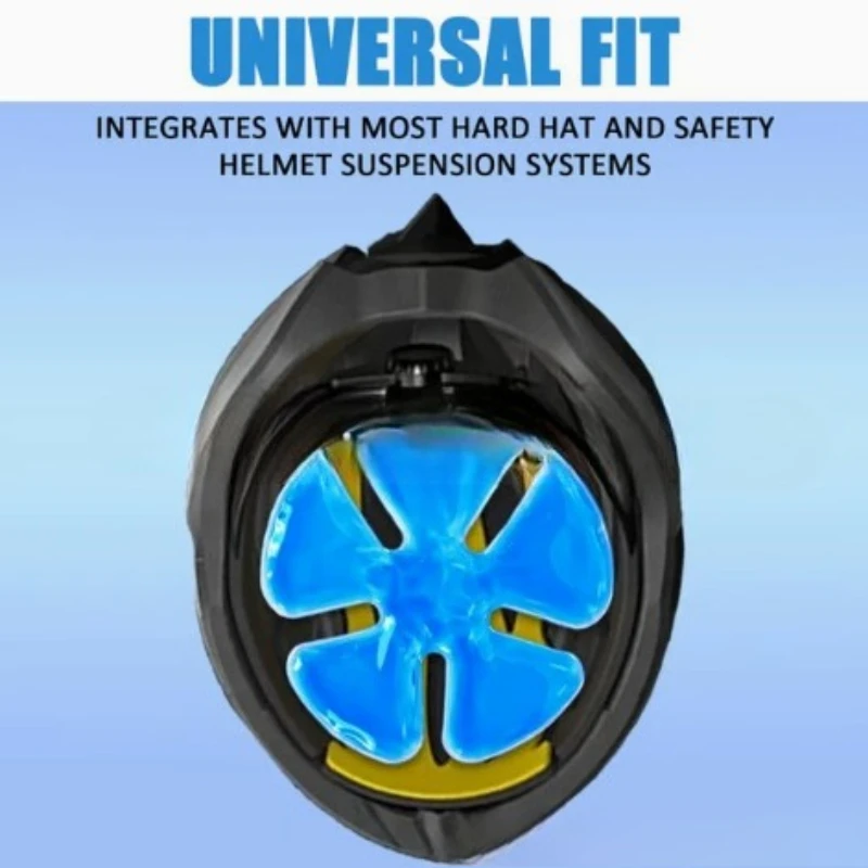 Blue PVC Gel Ice Pack - Adjustable Cooling Pad for Helmets & Hats | Reusable Cold Compress Travel Portable Outdoor Accessory view 6