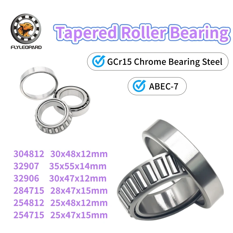 Motorcycle Steering Stem Bearing Tapered Roller Cone Bearing for Steering Neck, 32907 32906 304812 254715