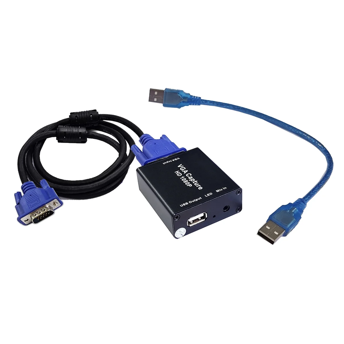 VGA-zu-USB-Adapter-Konverter mit Audio-und Video-Capture-Karte 1080p Laufwerks freie Bildqualität mit hoher Auflösung