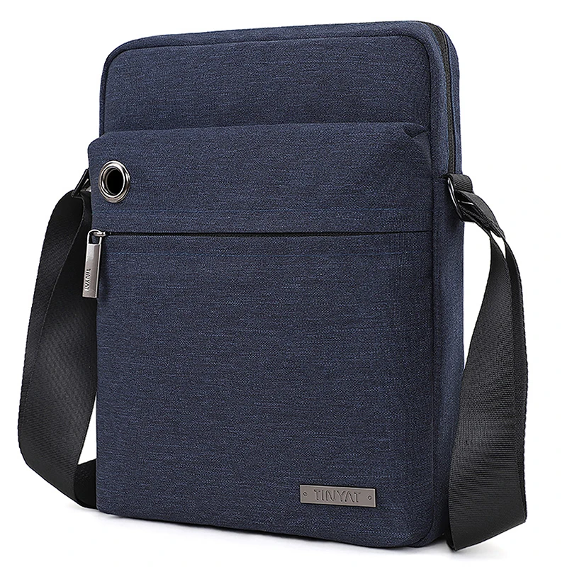 TINYAT Multi Color Men's Shoulder Bag Lightweight Polyester Crossbody Bag With Adjustable Shoulder Straps for Daily Commutes