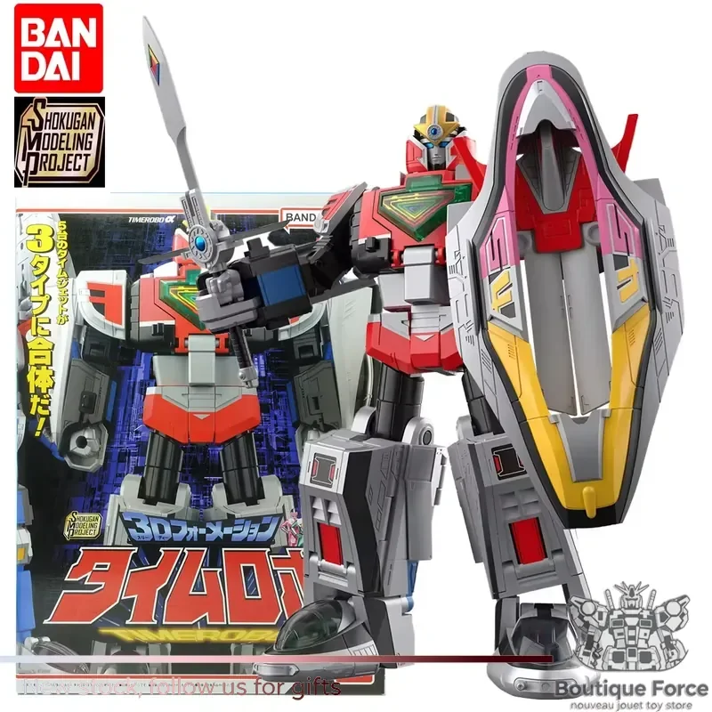 

BANDAI Mirai Sentai Timeranger Time Robot 3D Formation Action Figure Assembly Model Collectible Toy In Stock Official Anime