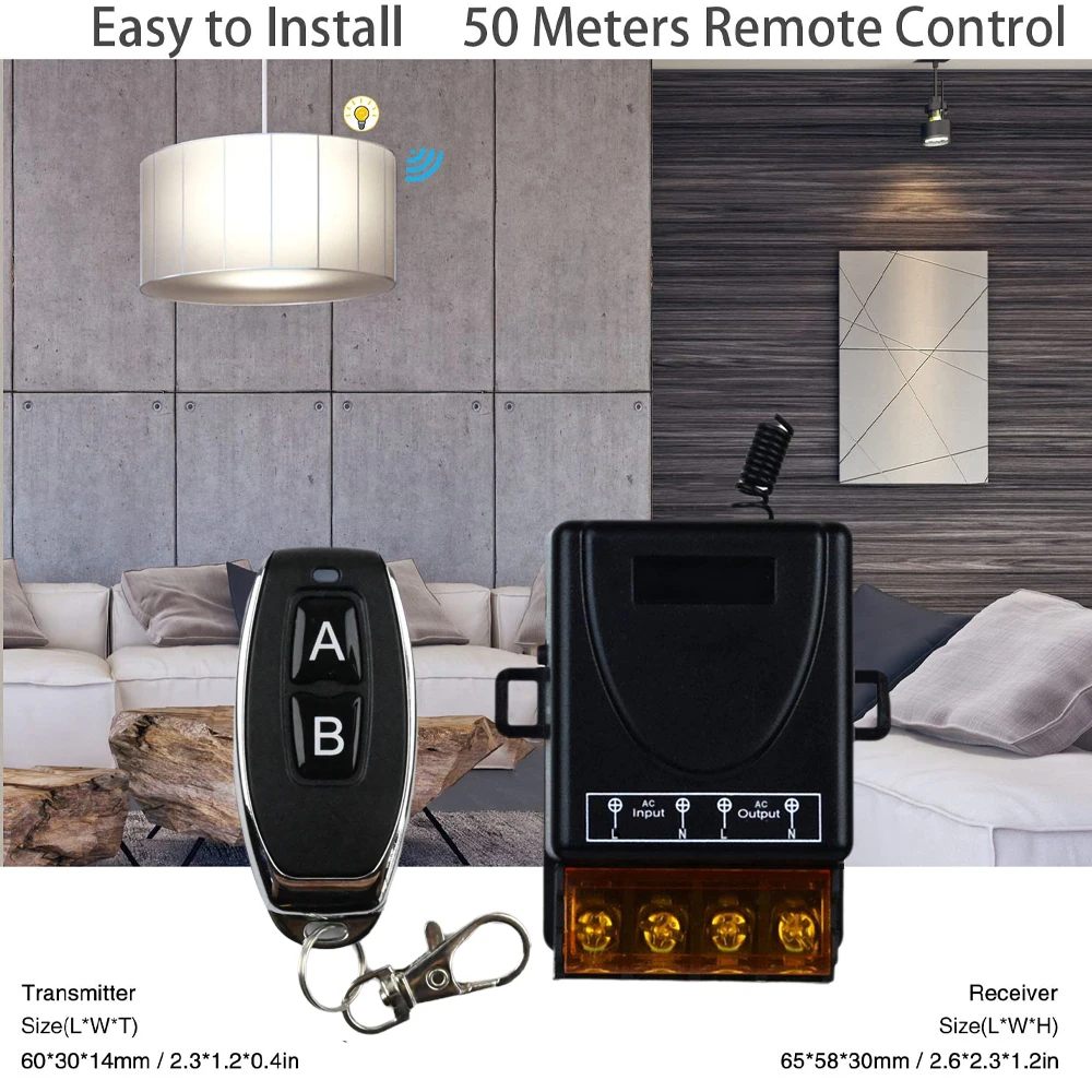 CENFAYA 433Mhz Wireless Remote Control Switch AC 110V 230V  220V 30A Relay Receiver  for Light Water Pump Household Appliances