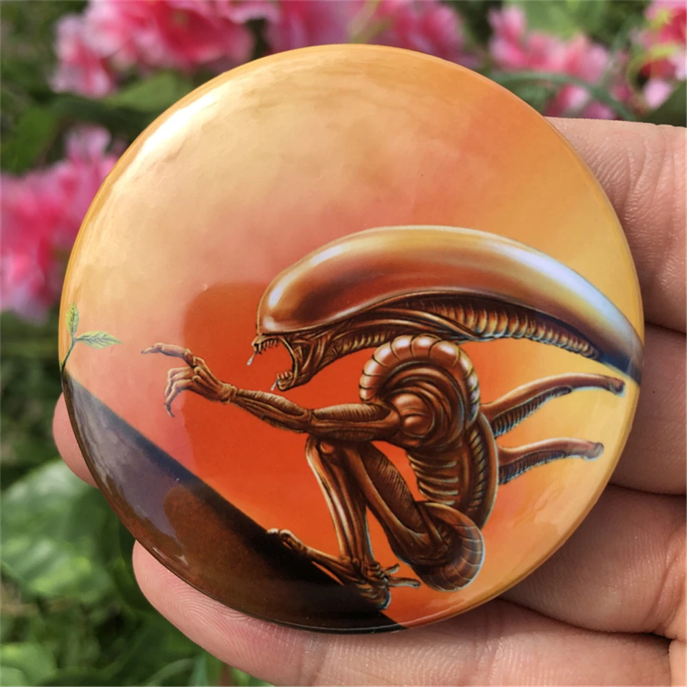 Movie Alien Predator Cosplay Anime Badge Pin latta spille Laser accessori Prop