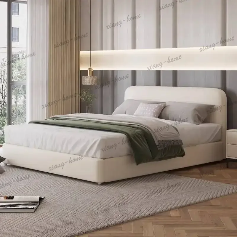 LJY Cheap Bedding Bed Frames Bedsheets Bedside Table Accessories Room Double Bed Home Headboards Camas De Dormitorio Furniture