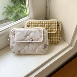 Portable Mini Lightweight Multifunctional Mini Bag Floral Print Small Fresh Girls Coin Purse Cute Card Holder Storage Bag Wallet