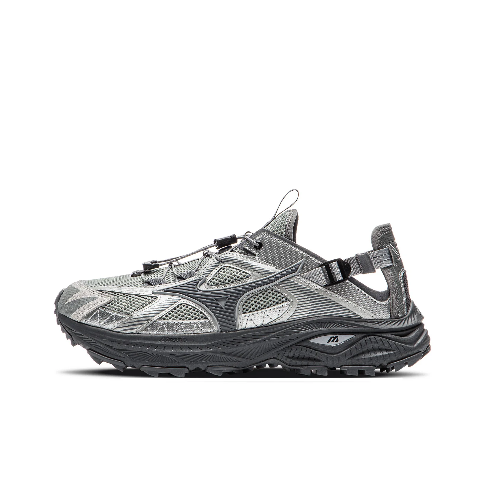 Mizuno Racer Trail Breathable Grip River Trekking Shoes Unisex Coal Gray D1GH241906