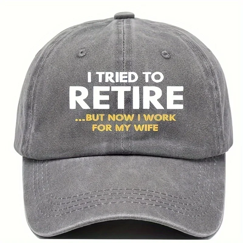 قبعة بيسبول كلاسيكية مضحكة للحياة المتقاعدة للجنسين من القطن مع طباعة ممتعة مثالية للمشي لمسافات طويلة وركوب الدراجات في الهواء الطلق