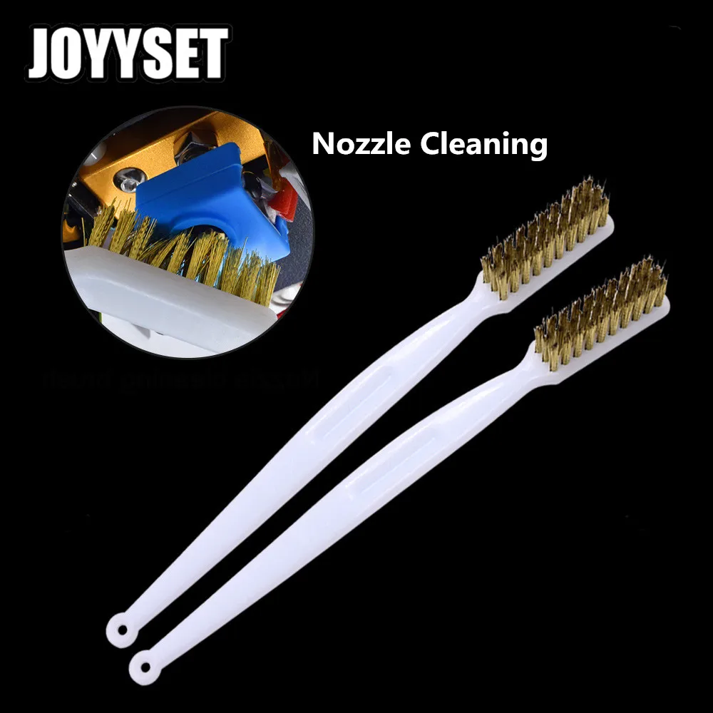 3D Printer Tool Nozzle Brush Copper Wire Toothbrush Cleaning Nozzle Heating Block Hotend Hotbed Cleaner Derusting Accessories