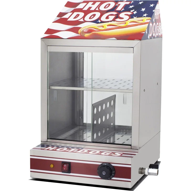 Commercial Automatic Hot Dog Warmer Bread Warmer for Convenience Stores/Fast-Food Restaurants, with Precise Temp Control