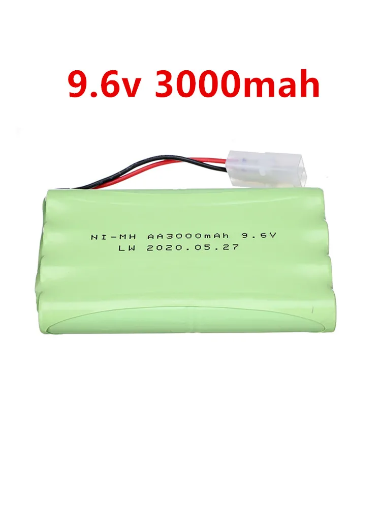 Mise à niveau 9.6v 3000mah NiMH batterie AA pour jouets Rc voitures réservoir camion Robots pistolets bateaux AA Ni-MH 9.6v batterie Rechargeable 2400mAh