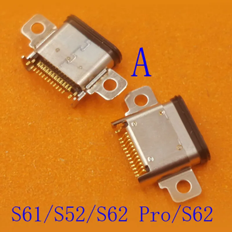 1-10Pcs Charging Dock Port USB Charger Plug Connector Jack Type C Conatct For Caterpillar Cat S41 S42 S60 S61 S52 S62Pro S62 Pro