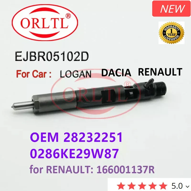 

Новый Дизельный инжектор ORLTL OEM 28232251 0286KE29W87 EJBR05102D 166001137R для DACIA RENAULT Kangoo 2010 Euro 4