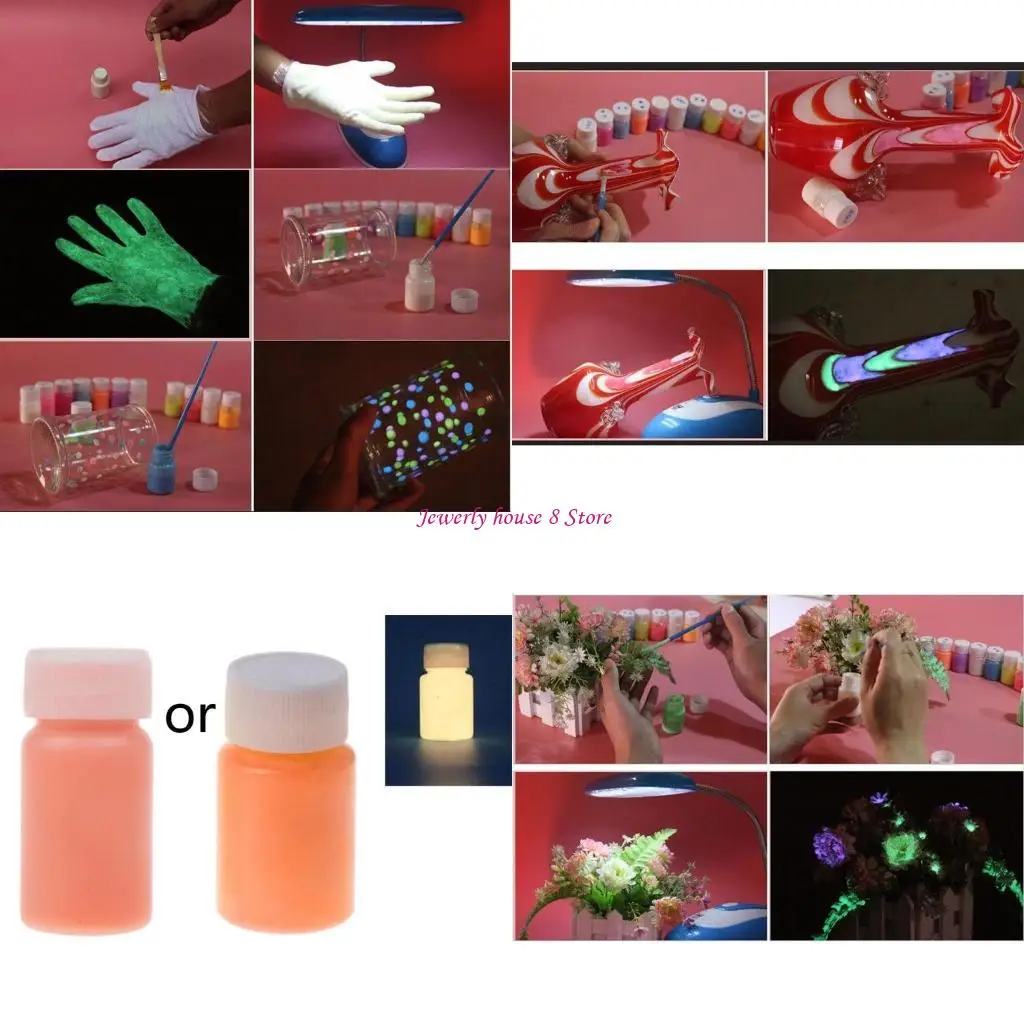 

Светящиеся краски Долговечное свечение Светящиеся в темноте акриловые краски Светоотражающие краски
