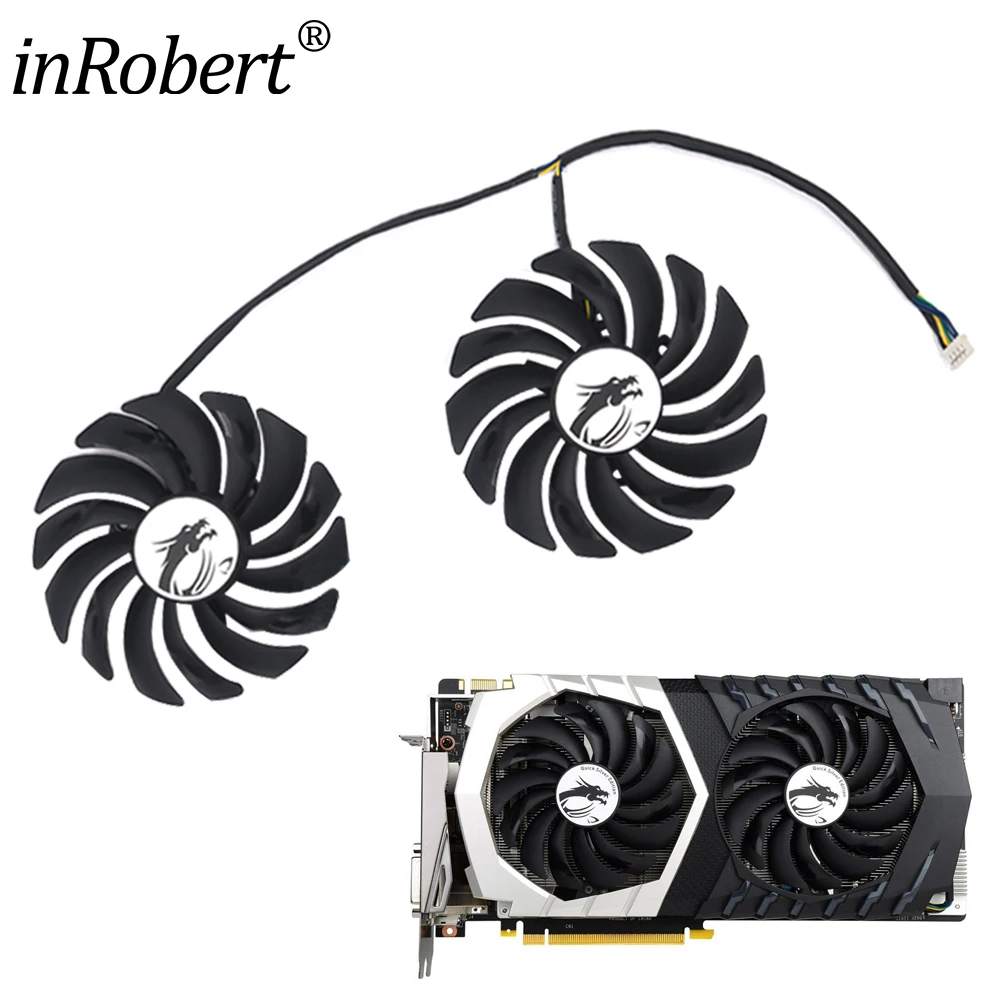 Video Card Fan Replacement For MSI GTX 1070 Quick Silver 95MM PLD10010B12HH GTX1070 Graphics Card Cooling Fan