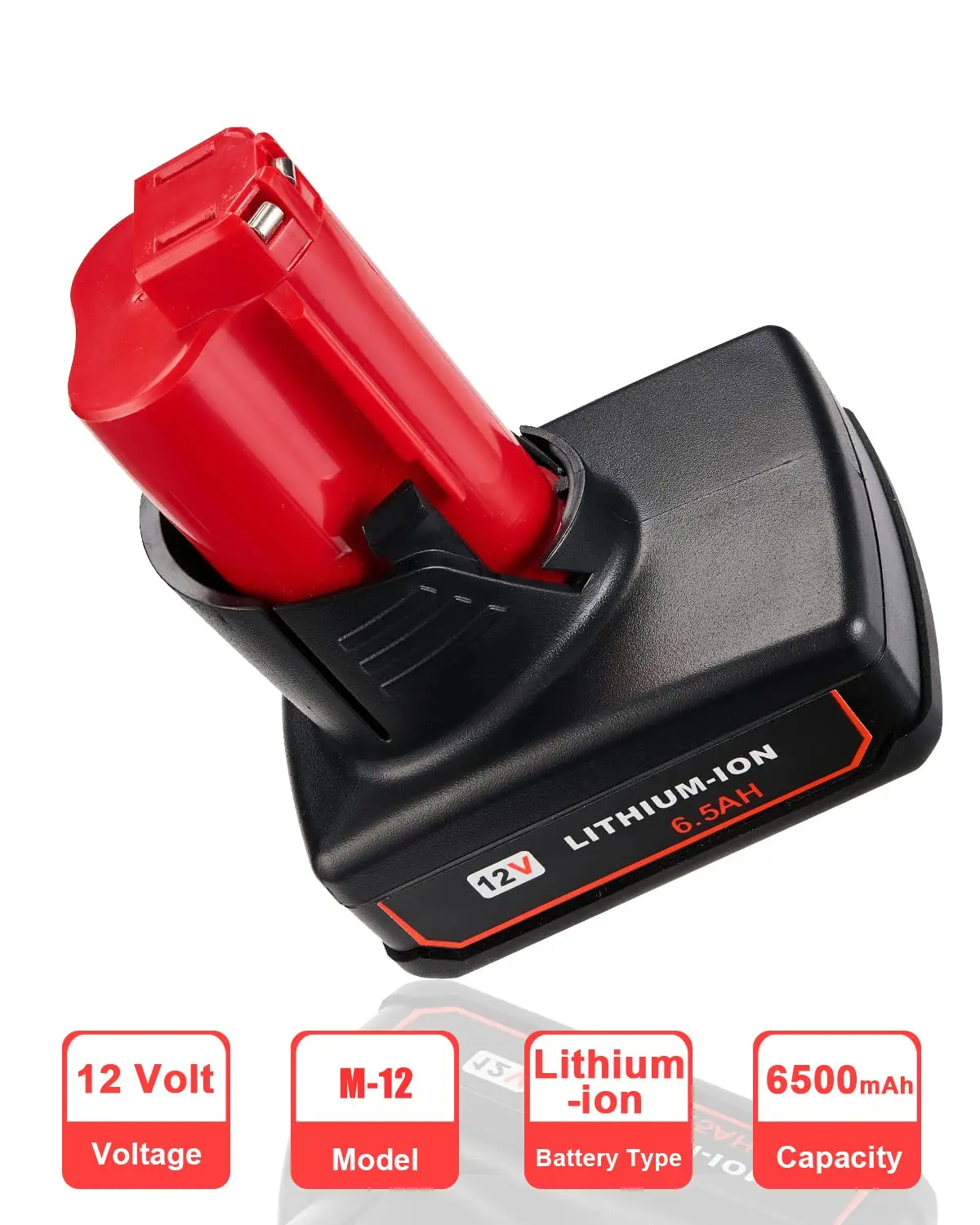 2 Pack 12V Batterij Compatibel Voor Milwaukee M 12 Batterij 48-11-2401 48-11-2412 48-11-2411 48-11-2420 48-11-2410 Draadloos Gereedschap