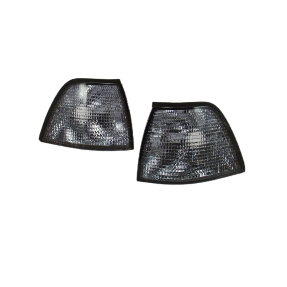 1 زوج سيارة اليسار واليمين الزاوية بدوره مصباح إشارة أضواء الزاوية مع عدسة ل 3 سلسلة E36 4 الباب 1992-1998 63138353279/63138353280