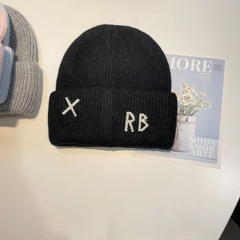 1pc-real-pele-de-coelho-diamantes-carta-gorros-chapeus-para-mulheres-inverno-quente-chapeu-de-malha-famosa-marca-senhora-casual-bonnet-esqui-bone