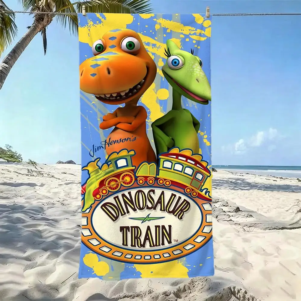 Cute D-Dinosaur TrainS Towel Five-Star Hotel Quality Eco-Friendly Ultra Soft Thick Towels & Beach Towels