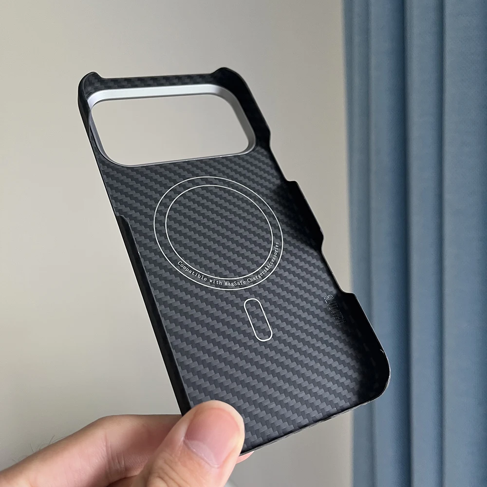 for Magnetic magsafe for iPhone16 15 14 13 pro max case carbon lens protection aramid fiber cover for iPhone16 15 pro 13 mini