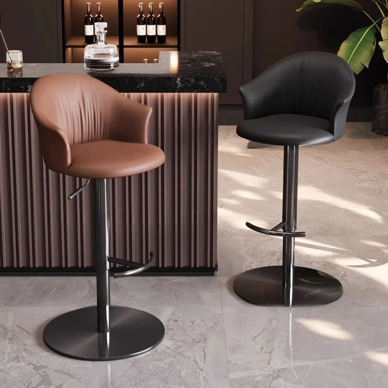 Bar chair Home high stool Bar front desk stool High stool Modern simple lifting chair Cashier