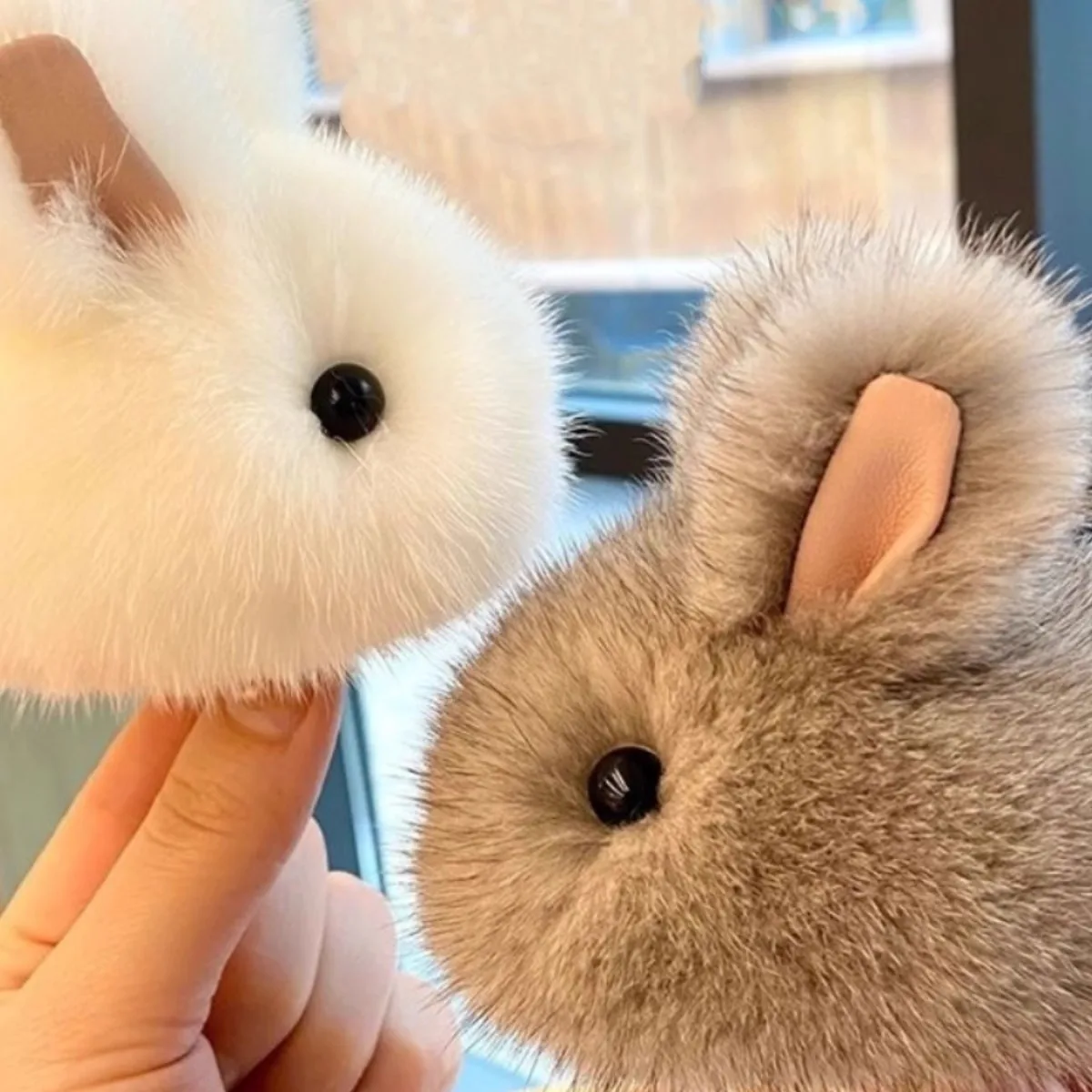 Mink Fur Pendant, High Aesthetic Mini Version, Bunny Accessories, Bag Hanging Accessories, No Shedding Hair, Ins Car Keychain