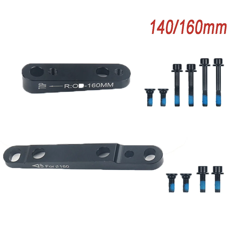 

Road Bike Disc Brake Adapter Flat Mount to PM 140/160mm Front & 160mm Rear Rotor with Bolts Bicycle Part