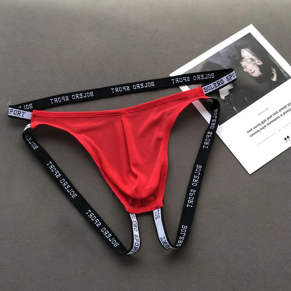 

Men Mesh Mens Sexy Underwear Gay Sissy Bulge Pouch Thong Soft Briefs Open Crotch G Strings Underpants Men's Triangular Panties