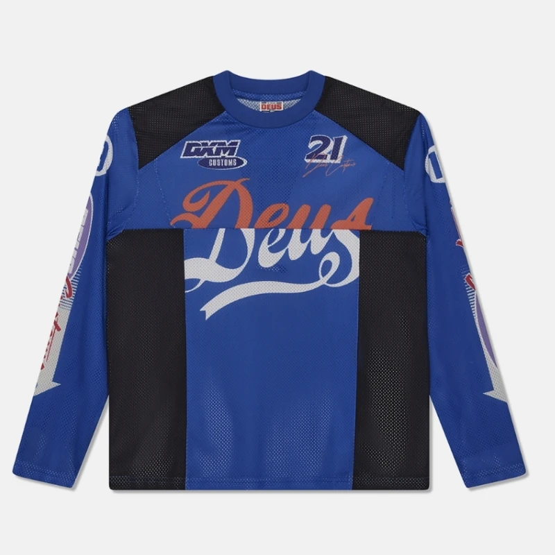 DEUS EX MACHINA-Camiseta de carreras para motocicleta, camiseta de ciclismo BMX, camiseta de descenso MTB, uniforme de motocicleta, camiseta transpirable de calle