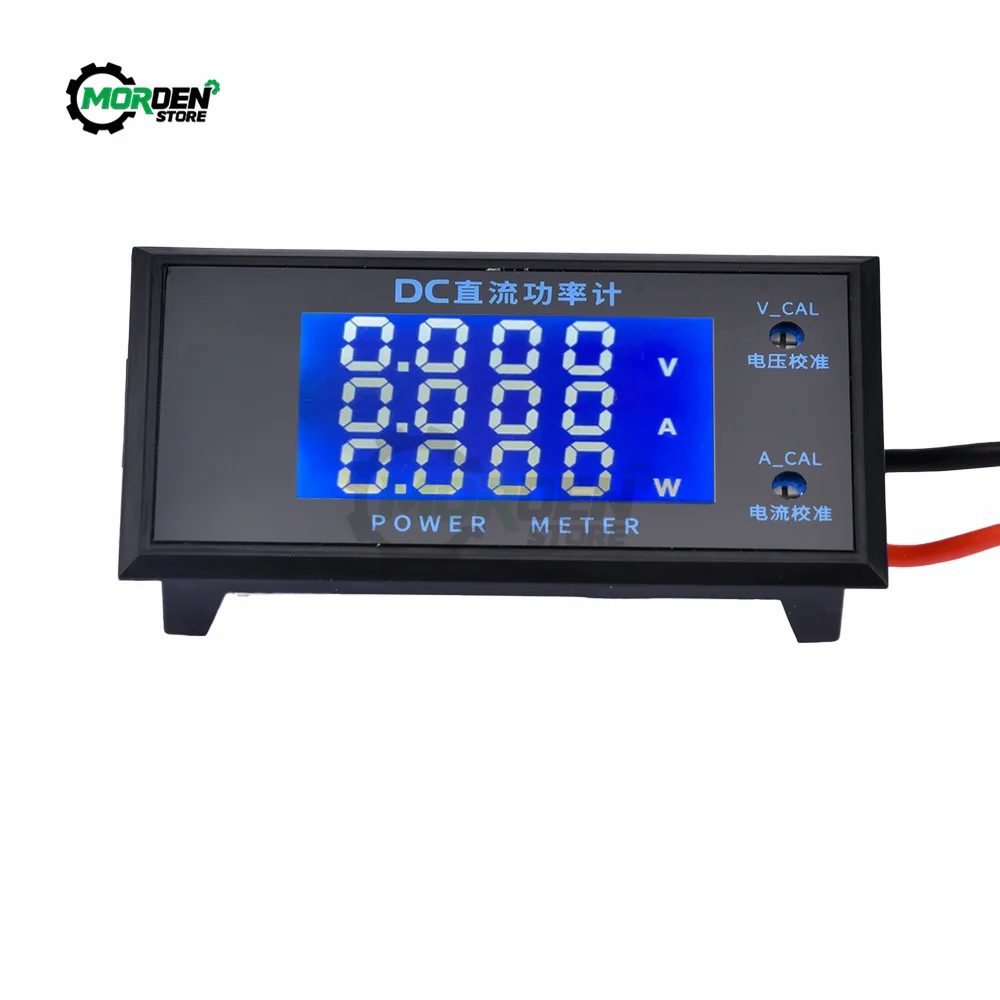 LCD Digital Voltmeter Ammeter Wattmeter Voltage Current Power Meter Volt Detector Tester Monitor DC 0-500V 0-5000W