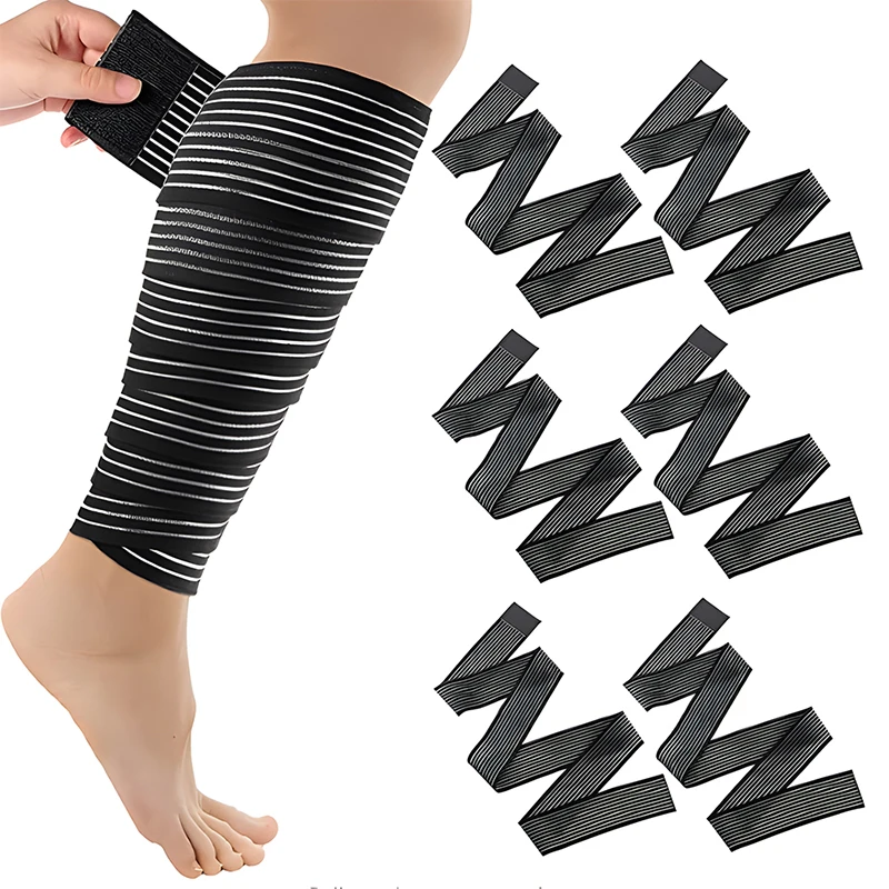 40-200cm Elastic Compression Bandage Anti Sprain Stretchy Fitness Elastic Bandage Wrap for Ankle Wrist Arm Knee Calf Thigh Leg